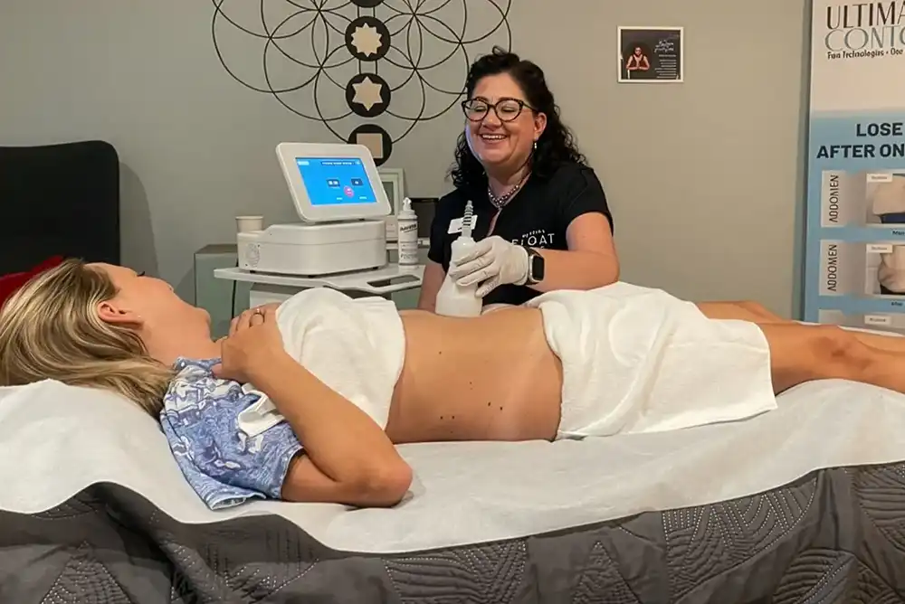 Ultimate Contour body sculpting treatment for fat reduction and skin tightening at Be Still Wellness & Aesthetics in Riverside, Jacksonville, FL