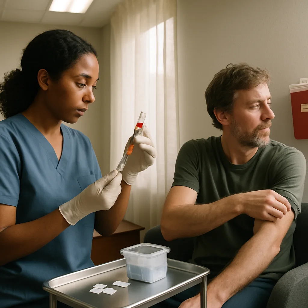 Nurse prepares B-12 injection for patient during weight loss visit in Jacksonville
